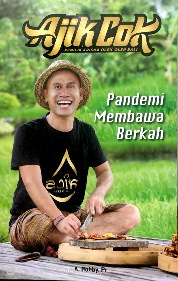 Sampul buku Ajik Cok Pemilik Krisna Oleh-Oleh: Pandemi Membawa Berkah