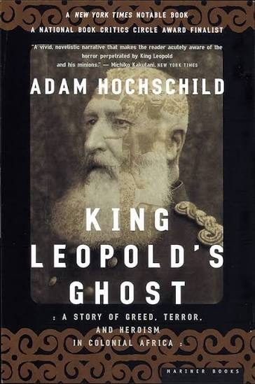 Sampul buku King Leopold's Ghost: A Story of Greed, Terror, and Heroism in Colonial Africa